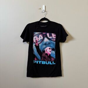 PITBULL Mr worldwide concert short sleeve graphic t-shirt